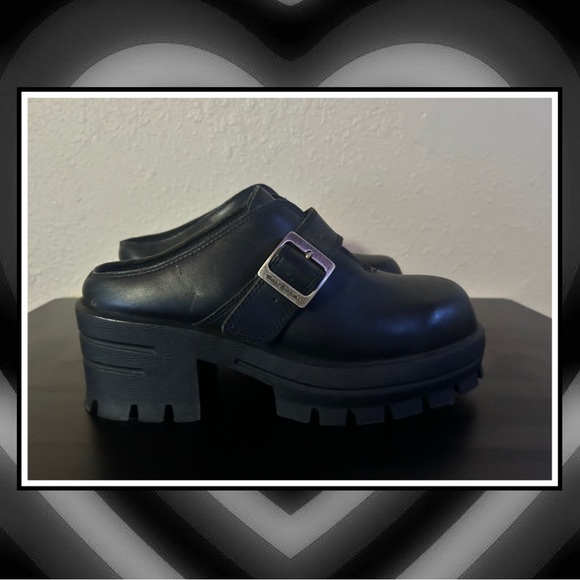Vintage 90s Y2k Harley Davidson Chunky Platforms - Picture 1 of 4